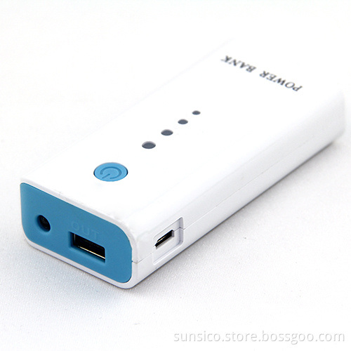 High Safety Lithuim Battery Mobile Power Bank 4400mAh